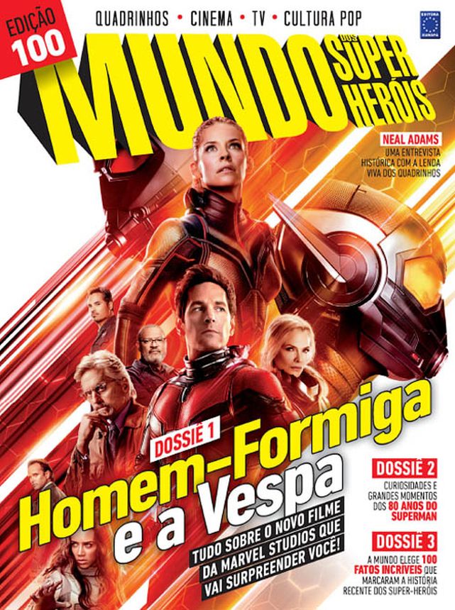 MUNDO DOS SUPER HEROIS magazine side cover Issue 100  June 2018