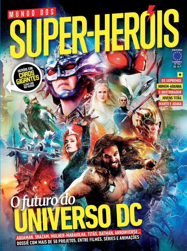 MUNDO DOS SUPER HEROIS magazine side cover Issue 102  September 2018