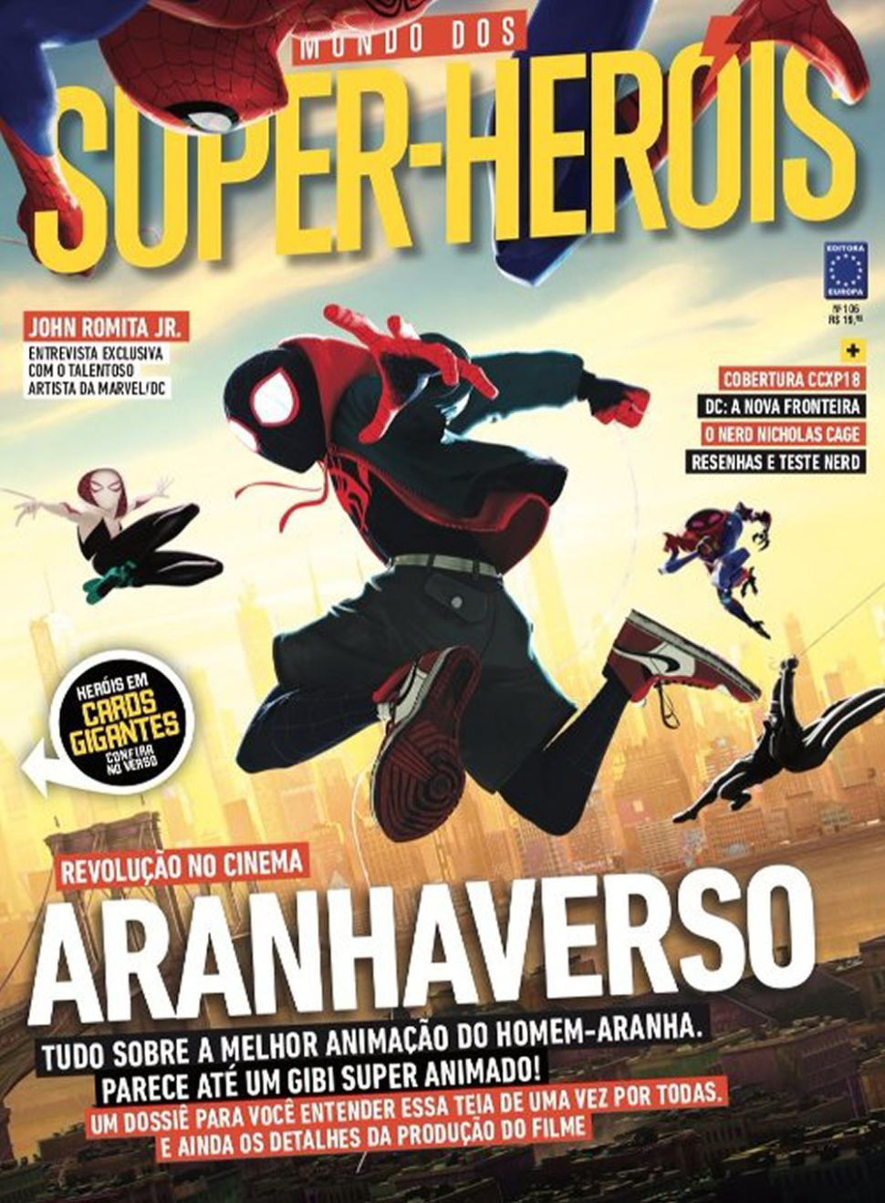 MUNDO DOS SUPER HEROIS magazine side cover Issue 106   2018