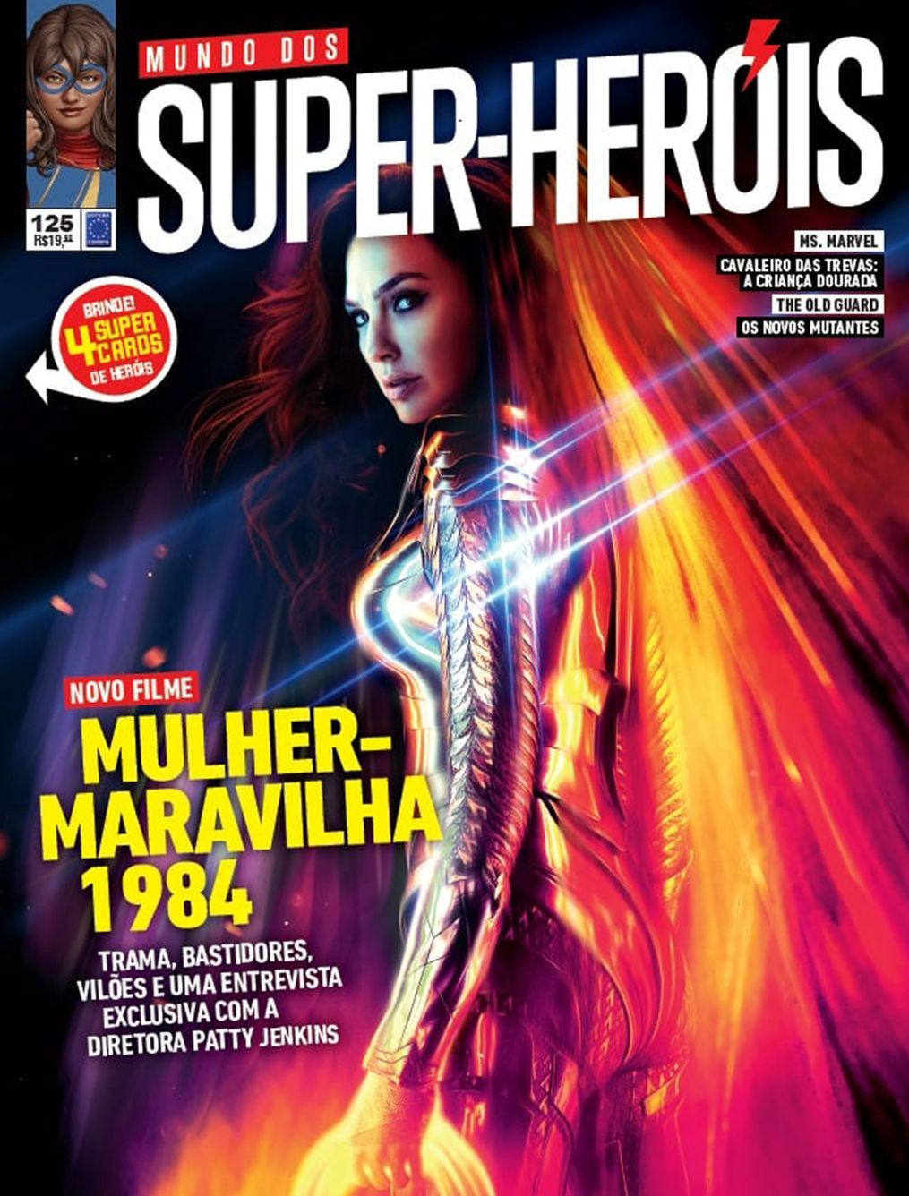 MUNDO DOS SUPER HEROIS magazine side cover Issue 125   2020
