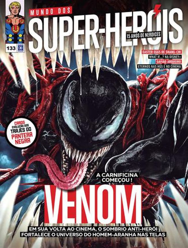 MUNDO DOS SUPER HEROIS magazine side cover Issue 133  October 2021