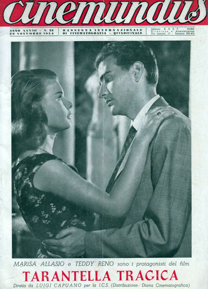 CINEMUNDUS magazine side cover Issue 22 30 November 1954