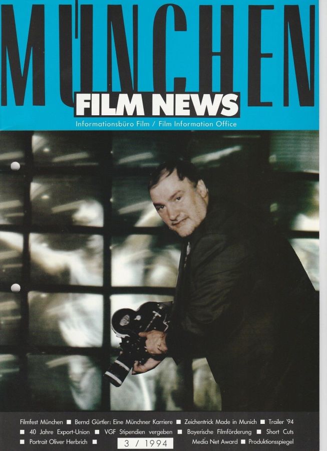 MUNCHEN FILM NEWS magazine side cover  March 1994