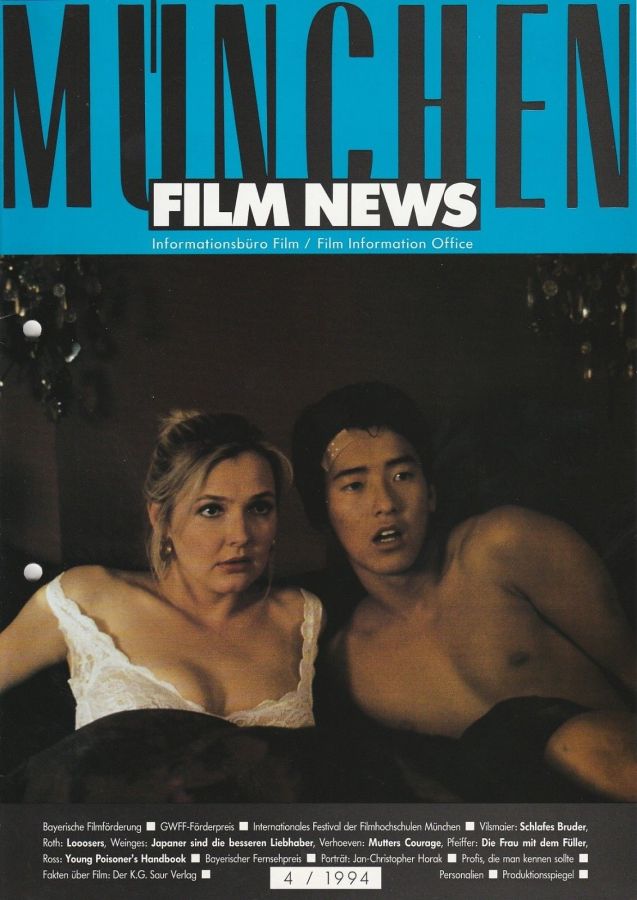 MUNCHEN FILM NEWS magazine side cover  April 1994