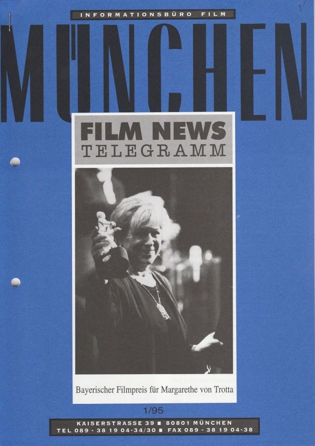 MUNCHEN FILM NEWS magazine side cover  January 1995