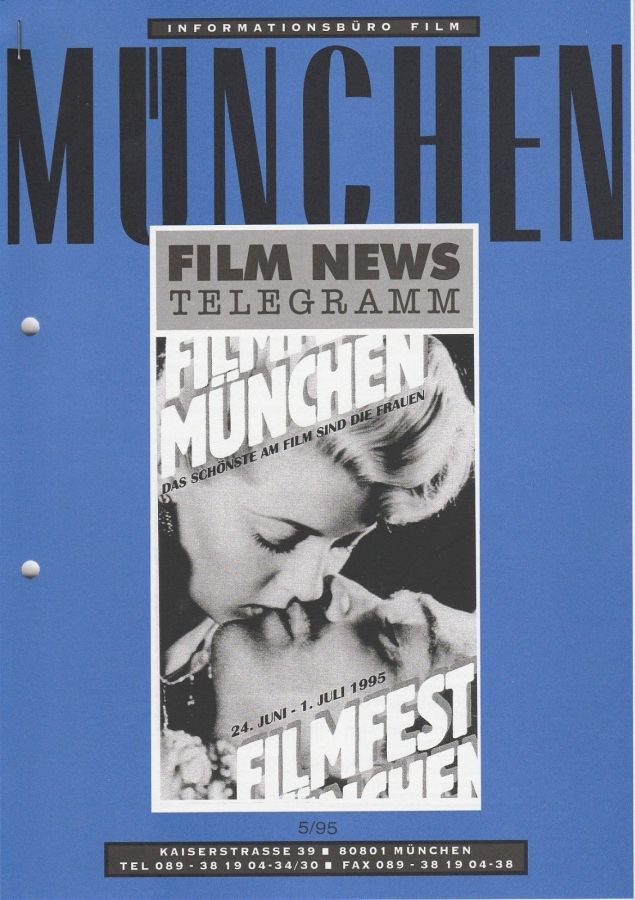 MUNCHEN FILM NEWS magazine side cover  May 1995