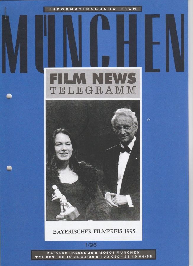 MUNCHEN FILM NEWS magazine side cover  January 1996