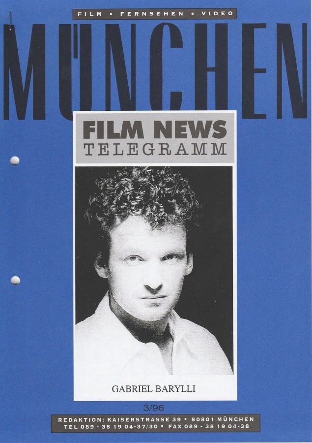 MUNCHEN FILM NEWS magazine side cover  March 1996