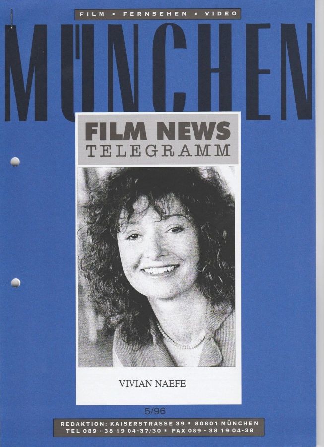 MUNCHEN FILM NEWS magazine side cover  May 1996