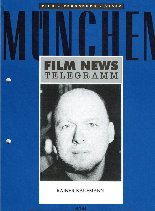 MUNCHEN FILM NEWS magazine side cover  August 1996