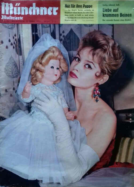 MUNCHNER ILLUSTRIERTE magazine side cover Issue 23 8 June 1957