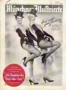 MUNCHNER ILLUSTRIERTE magazine side cover  1953