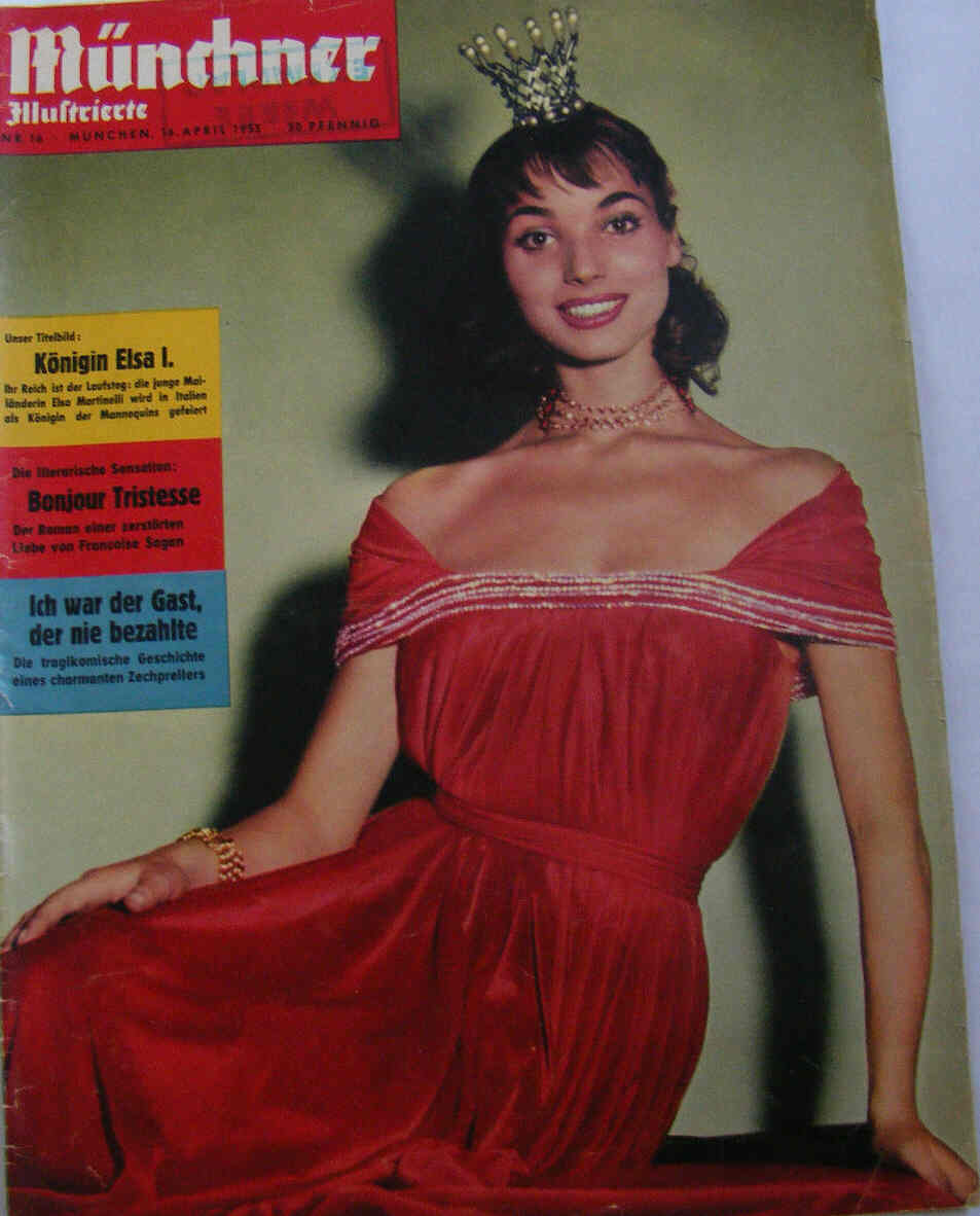 MUNCHNER ILLUSTRIERTE magazine side cover Issue 16 16 April 1953