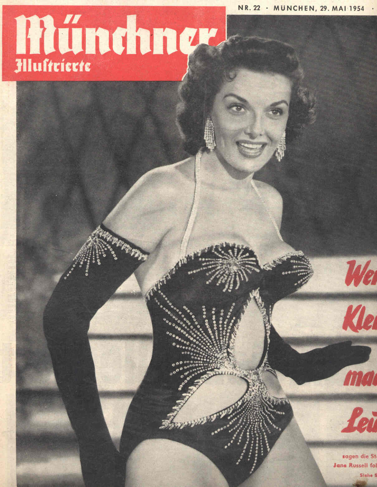 MUNCHNER ILLUSTRIERTE magazine side cover Issue 22 29 May 1954