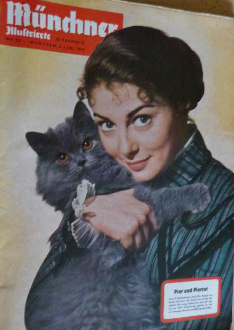 MUNCHNER ILLUSTRIERTE magazine side cover Issue 23 5 June 1954