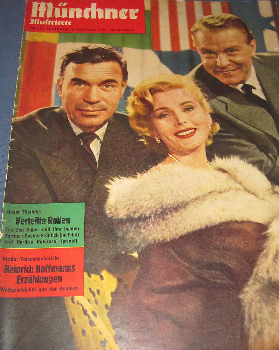 MUNCHNER ILLUSTRIERTE magazine side cover Issue 49 4 December 1954