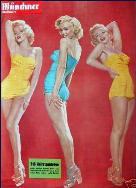 MUNCHNER ILLUSTRIERTE magazine side cover  1955