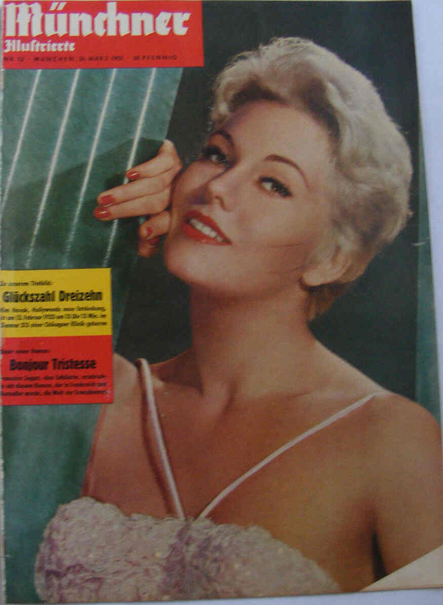 MUNCHNER ILLUSTRIERTE magazine side cover Issue 13 26 March 1955