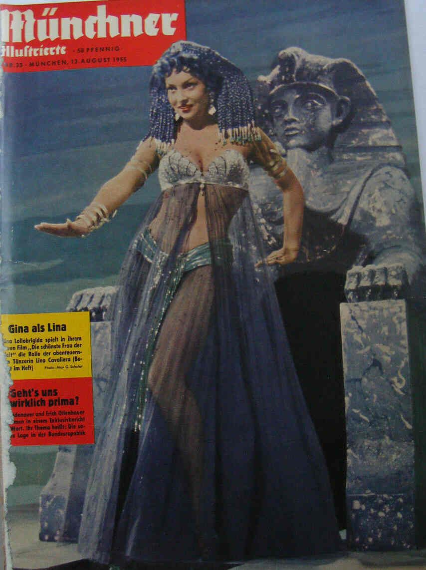 MUNCHNER ILLUSTRIERTE magazine side cover Issue 33 13 August 1955