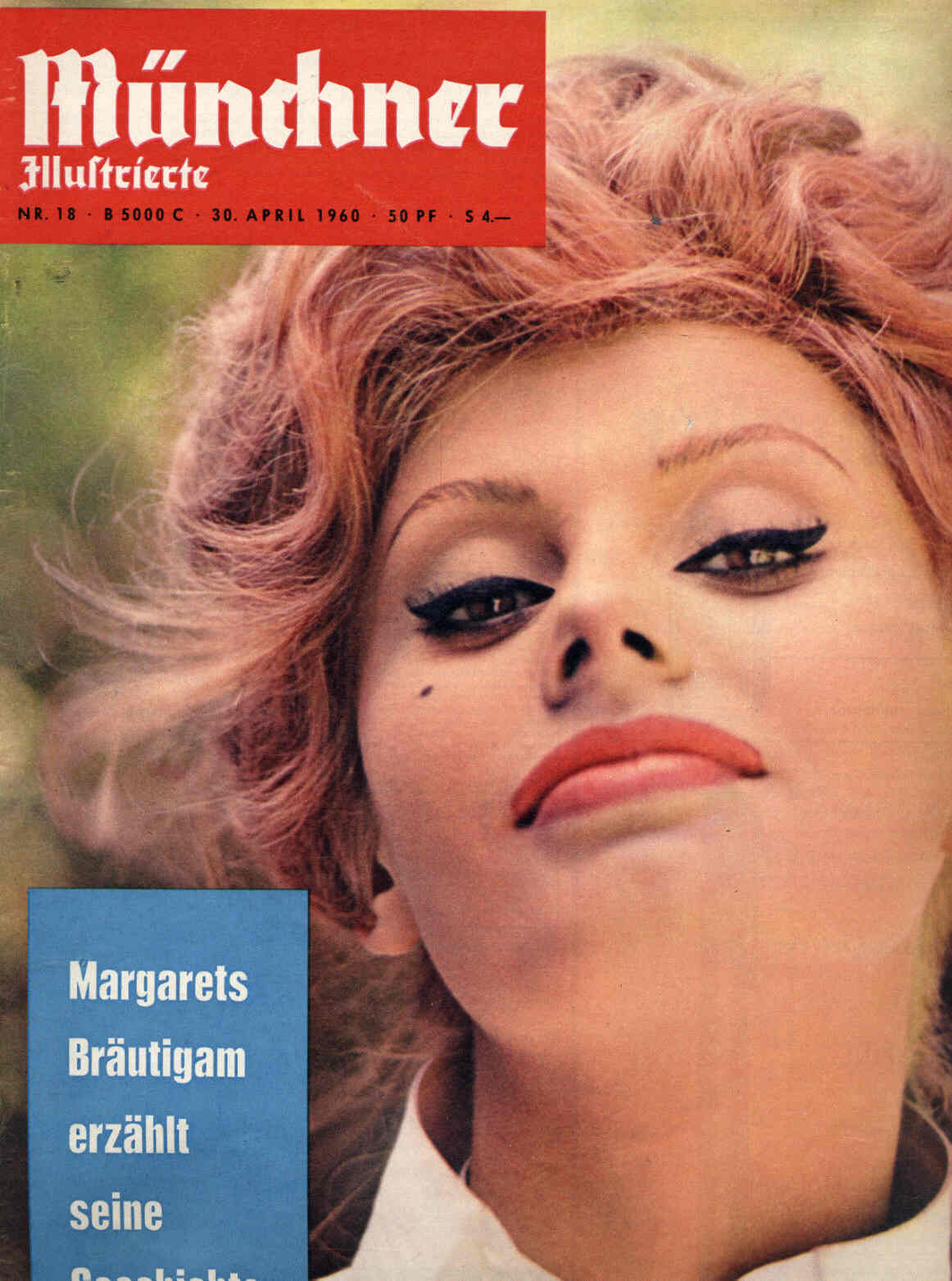 MUNCHNER ILLUSTRIERTE magazine side cover Issue 18 30 April 1960