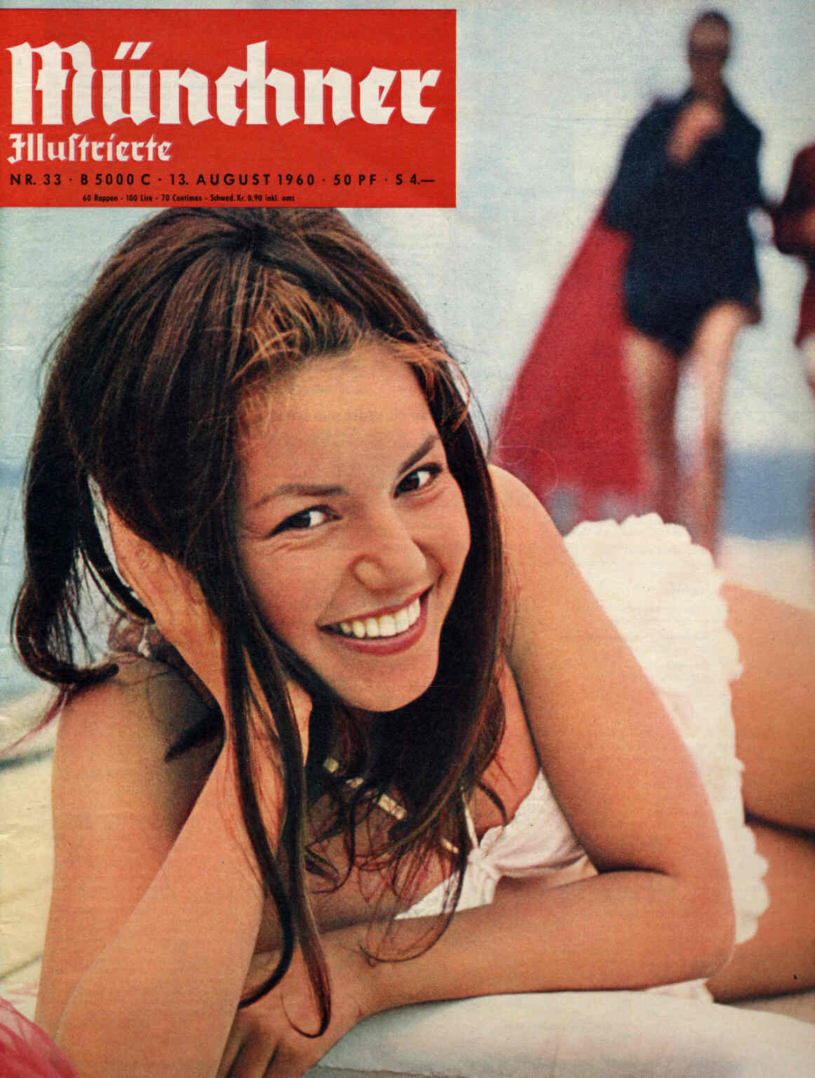 MUNCHNER ILLUSTRIERTE magazine side cover Issue 33 13 August 1960