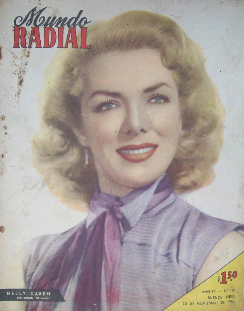 MUNDO RADIAL magazine side cover Issue 182 20 November 1952