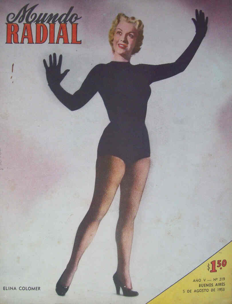 MUNDO RADIAL magazine side cover Issue 219 5 August 1953