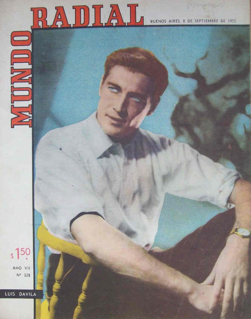 MUNDO RADIAL magazine side cover Issue 328 8 September 1955