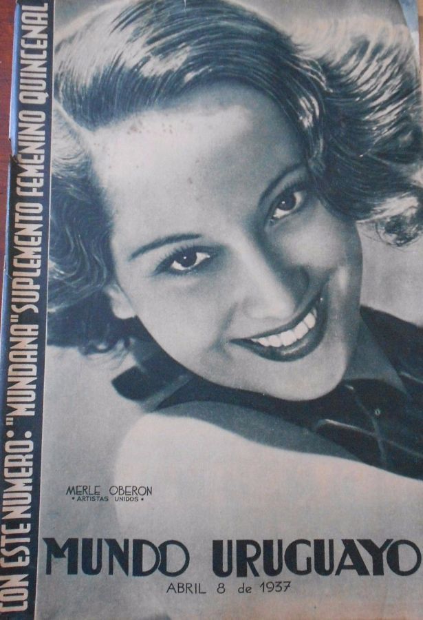 MUNDO URUGUAYO magazine side cover 8 April 1937