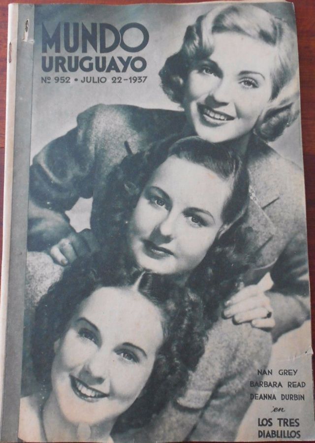 MUNDO URUGUAYO magazine side cover 22 July 1937