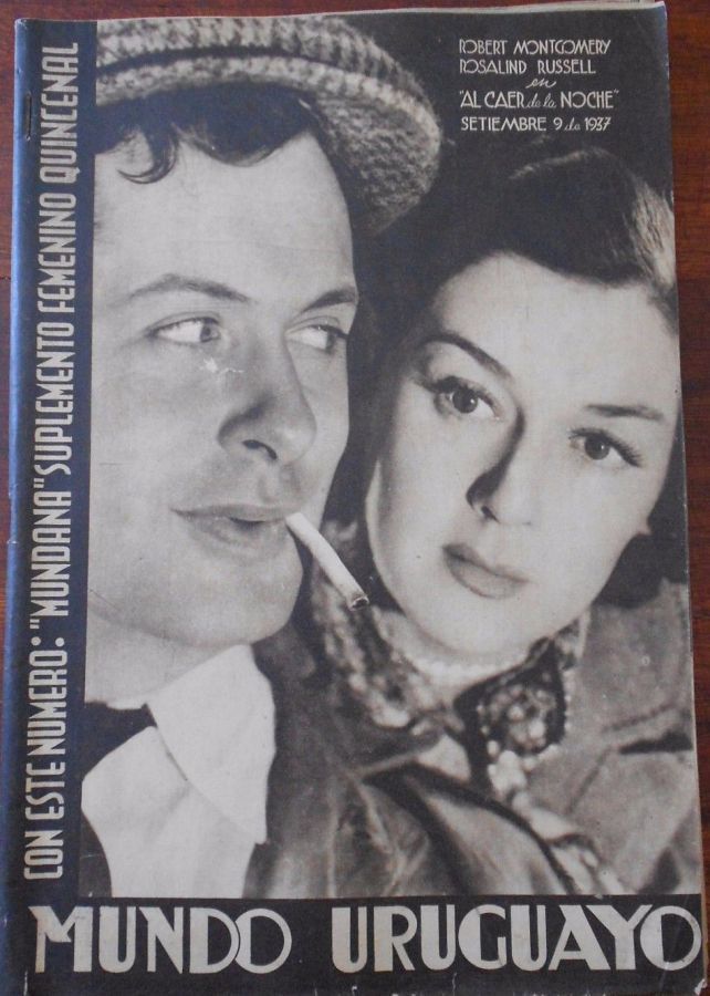 MUNDO URUGUAYO magazine side cover 9 September 1937