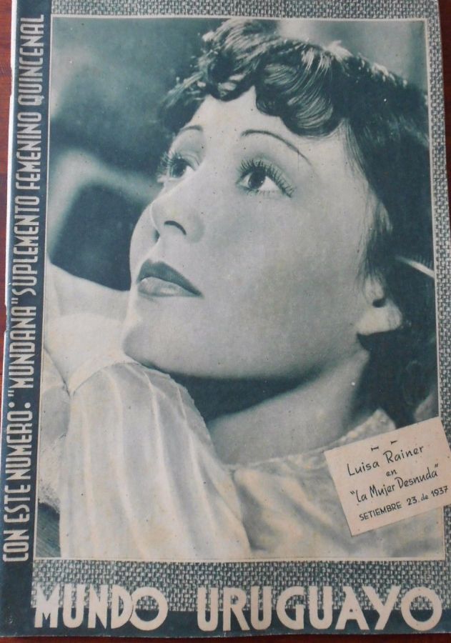MUNDO URUGUAYO magazine side cover 23 September 1937