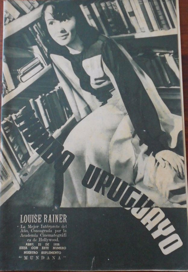 MUNDO URUGUAYO magazine side cover 21 April 1938