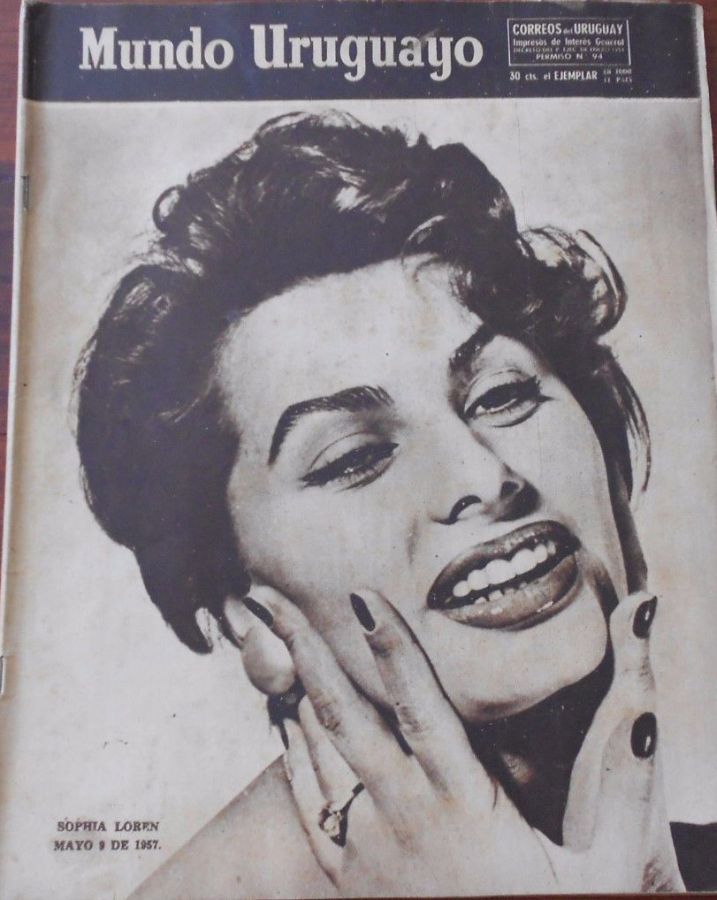 MUNDO URUGUAYO magazine side cover 9 May 1957