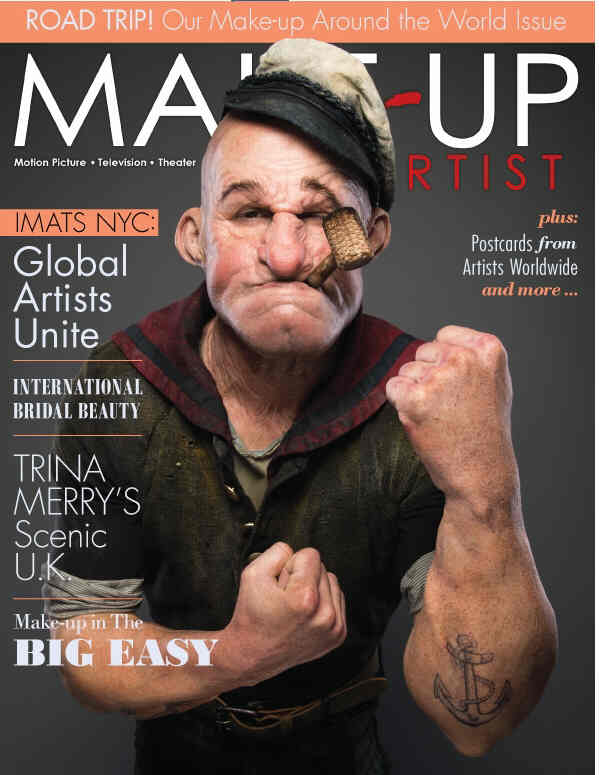 MAKE-UP ARTIST magazine side cover Issue 114 June/July 2015