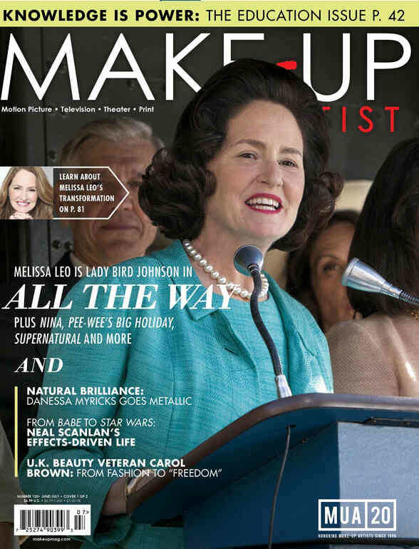 MAKE-UP ARTIST magazine side cover Issue 120 June/July 2016