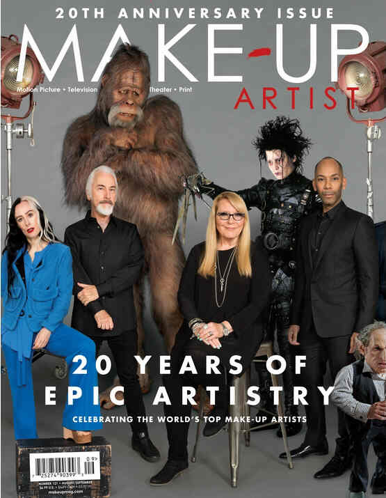 MAKE-UP ARTIST magazine side cover Issue 121 August/September 2016