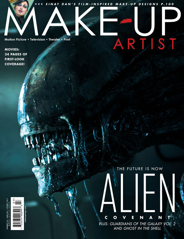MAKE-UP ARTIST magazine side cover Issue 126 June/July 2017