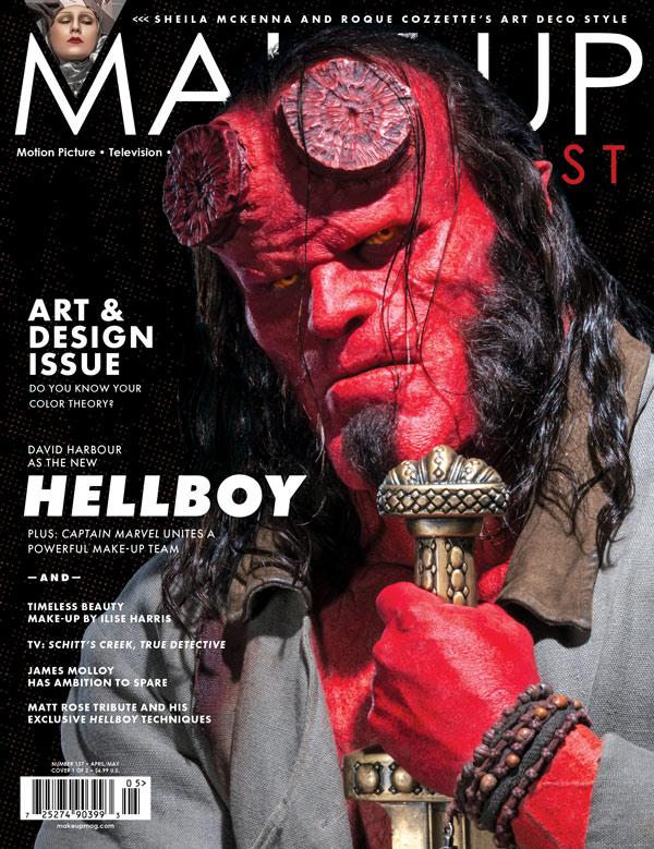 MAKE-UP ARTIST magazine side cover Issue 137 April/May 2019