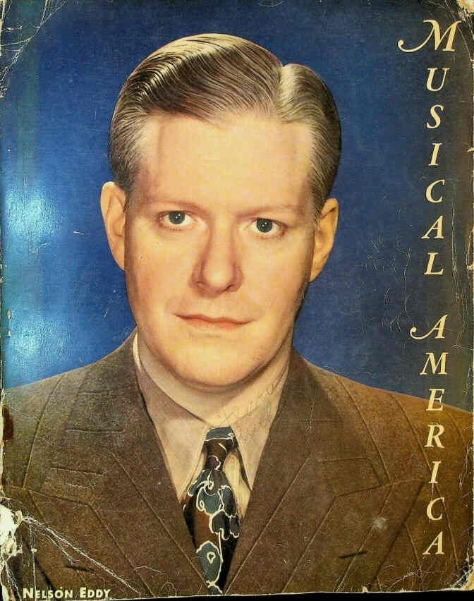 MUSICAL AMERICA magazine side cover 10 February 1941