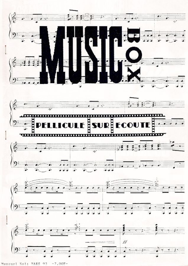 MUSIC BOX magazine side cover Issue 1  March 1993