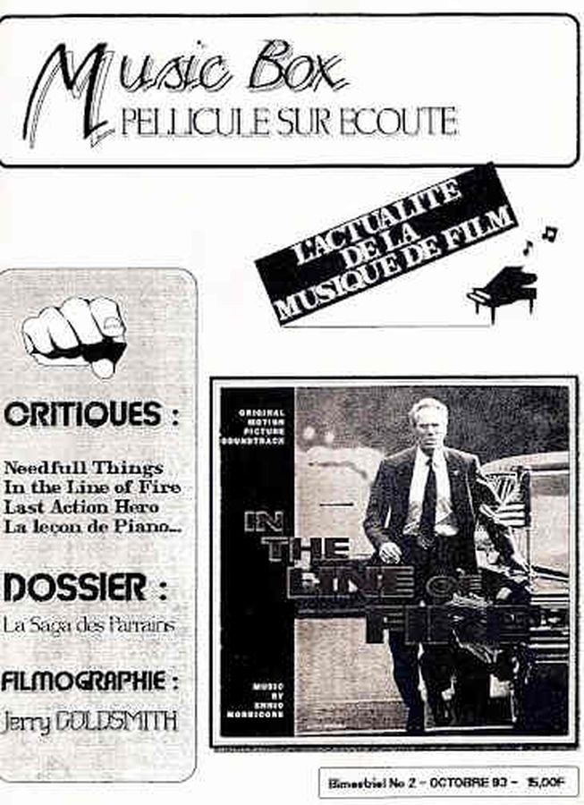 MUSIC BOX magazine side cover Issue 2  Special  October 1993