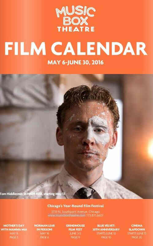 MUSIC BOX THEATRE magazine side cover  May/June 2016