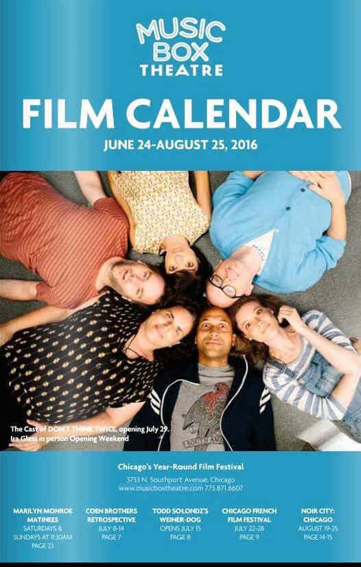 MUSIC BOX THEATRE magazine side cover  June/August 2016