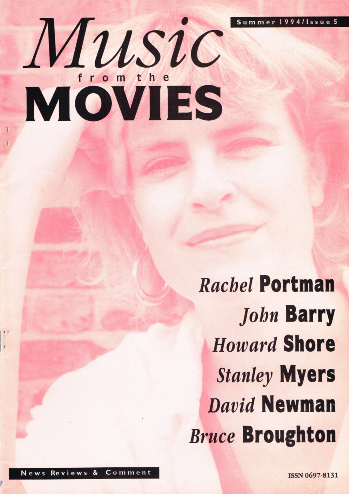 MUSIC FROM THE MOVIES magazine side cover Issue 5 Summer 1994