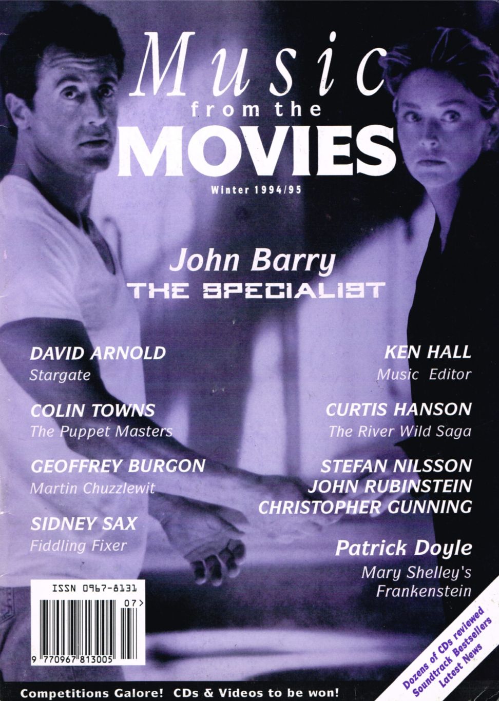 MUSIC FROM THE MOVIES magazine side cover Issue 7 Winter 1994
