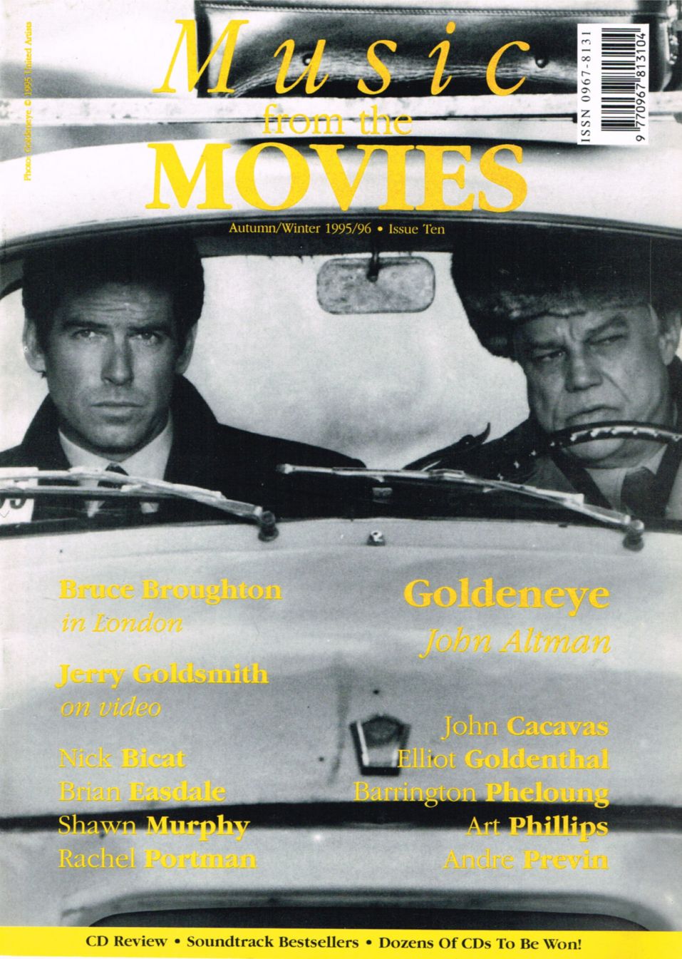 MUSIC FROM THE MOVIES magazine side cover Issue 10 Autumn 1995