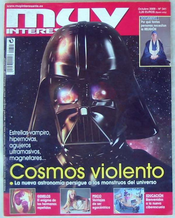 MUY INTERESANTE magazine side cover Issue 341  October 2009