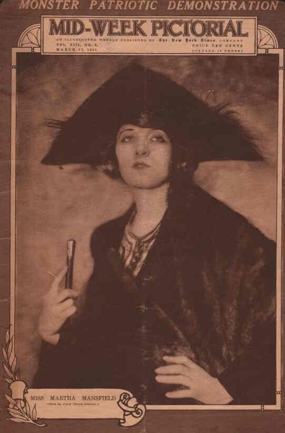 MID-WEEK PICTORIAL magazine side cover 31 March 1921