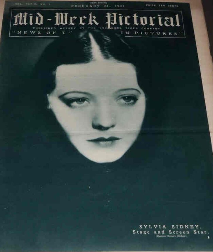 MID-WEEK PICTORIAL magazine side cover 21 February 1931